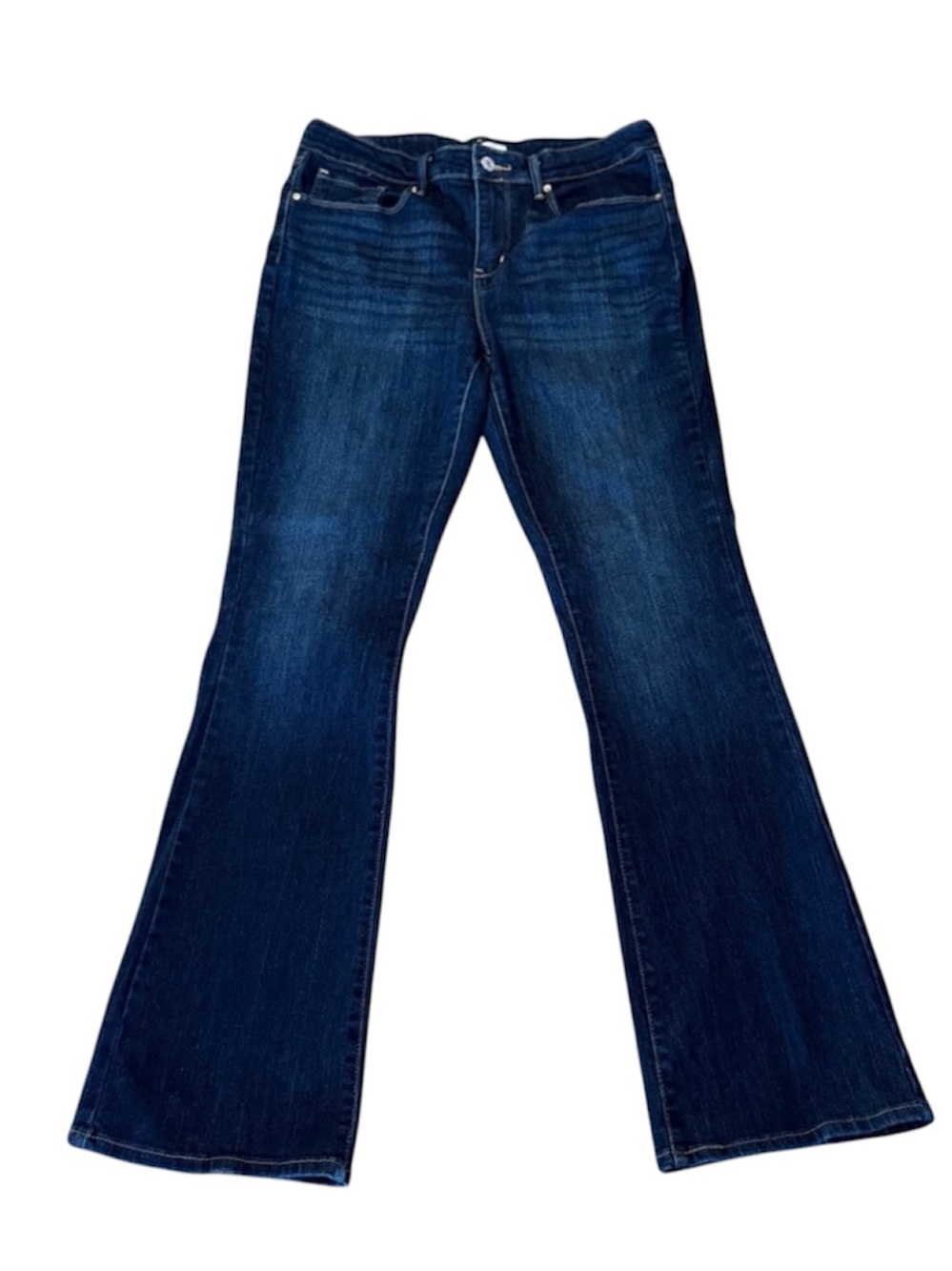 Levi Strauss Signature Mid Rise Slimming Bootcut Jeans Dark Wash Size 10